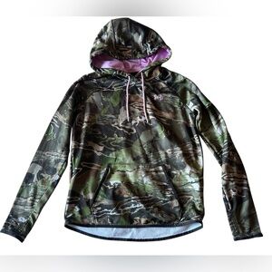 Under Armour Camouflage Hoodie with Pink Interior